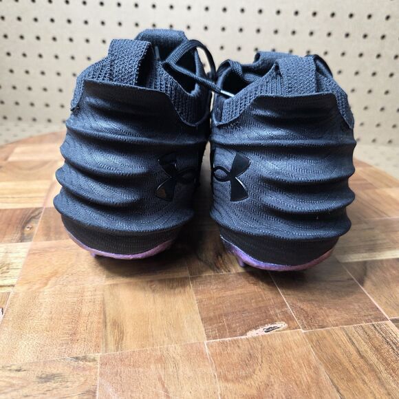 Under Armour Blur Smoke Suede 2.0 Men's Size 9 Football Cleats Black 3027978-001 - Picture 9 of 12